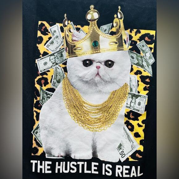 HALLOWEEN READY -BIGGIE SMALLS -HUSTLER -Perfect Tee SS Cotton MED UNISEX CHAINS - Picture 1 of 10